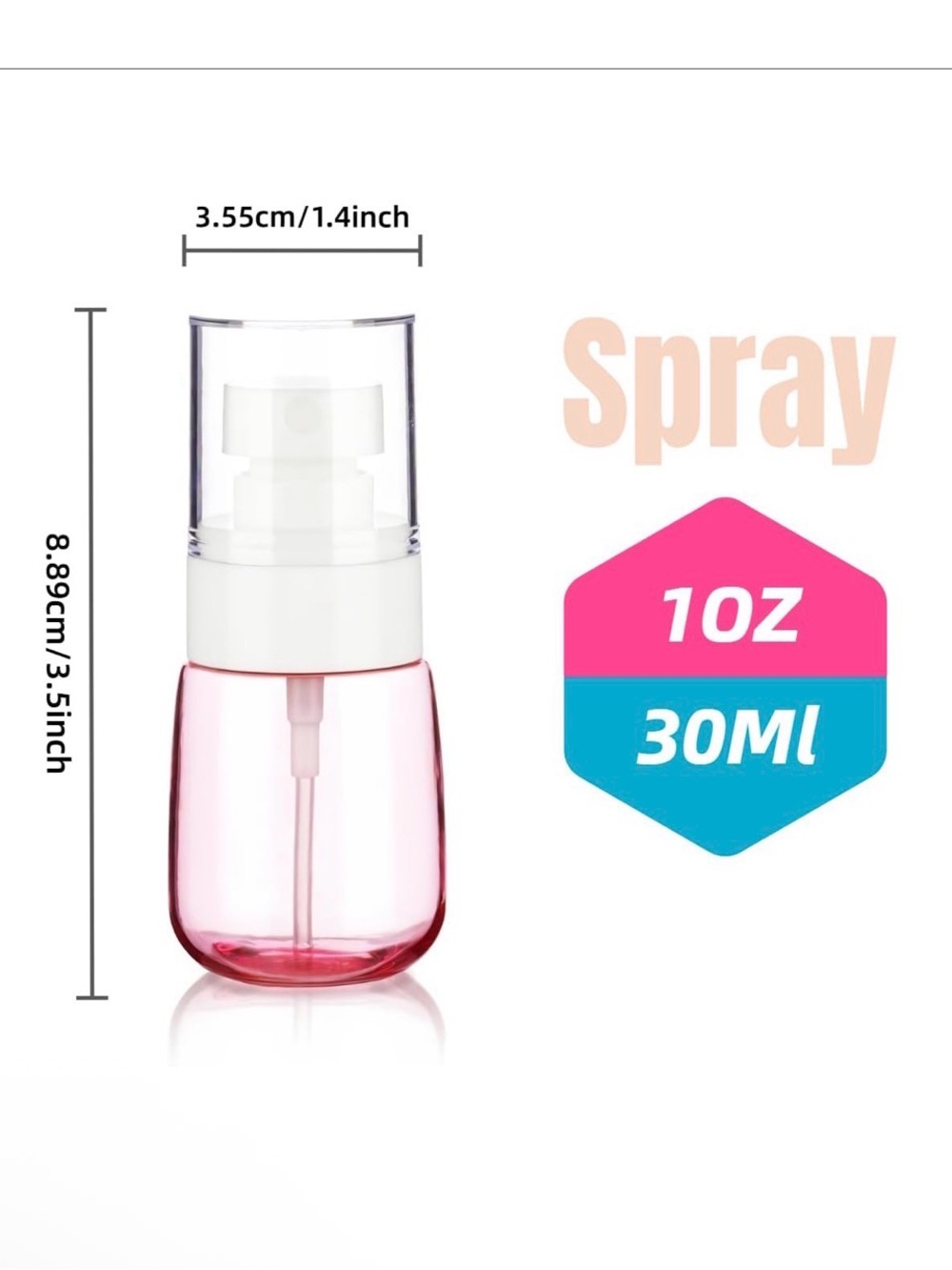 Travel Spray Bottle TSA Approved - Set of 2 - Skincare, New In Packaging - Picture 2 of 9